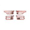 For Land Rover Freelander 2 2012-15 Car Glass Lift Switch Panel Trim Cover Frame ABS Oak Wood Grain Car Accessories
