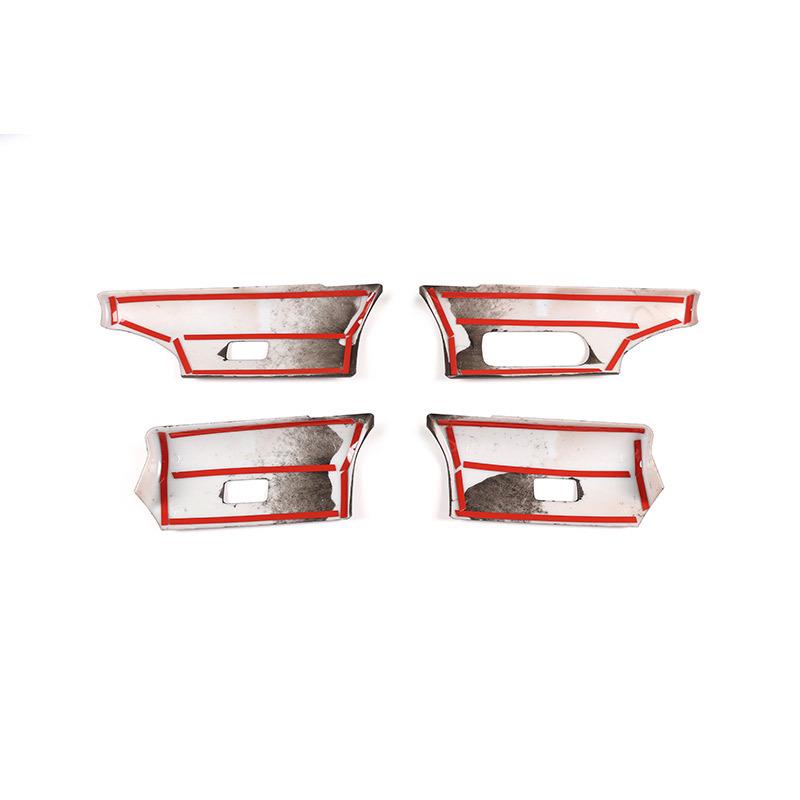 For Land Rover Freelander 2 2012-15 Car Glass Lift Switch Panel Trim Cover Frame ABS Oak Wood Grain Car Accessories