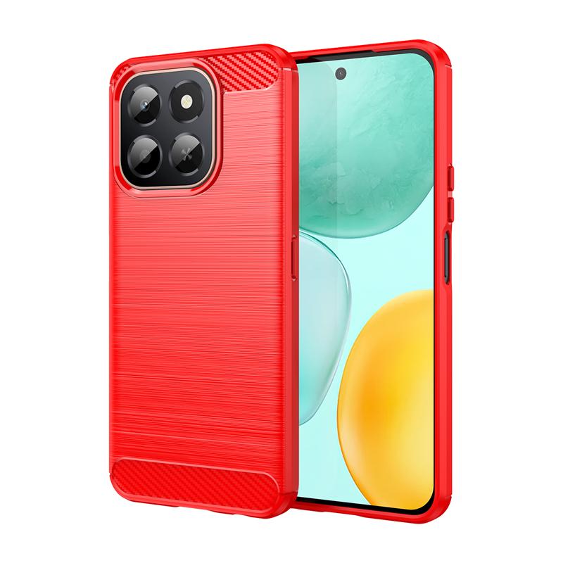For Cover Honor X6C Case Honor X6C Shockproof Anti-knock Soft TPU Silicone Carbon Fiber Back Case For Honor X6C Case 6.61 inch