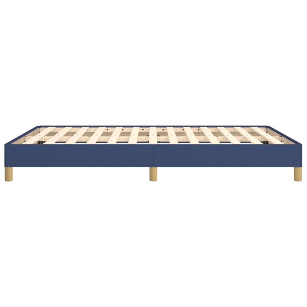 Vidaxl Bed Frame Without Mattress, Blue, 160X200 Cm, Upholstered