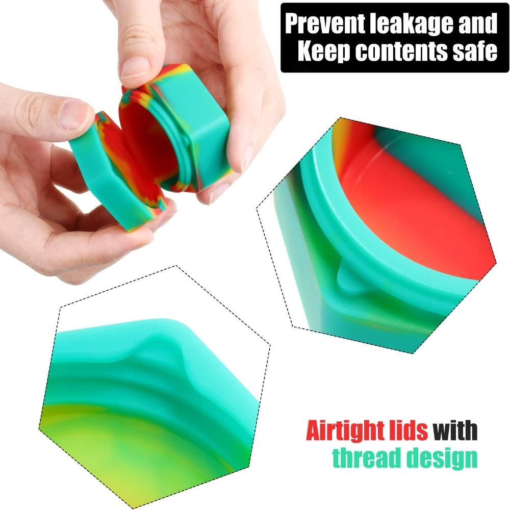Silicone Hexagon Silicone Container 26ml Silicone Honeybee Jars  Silicone Container
