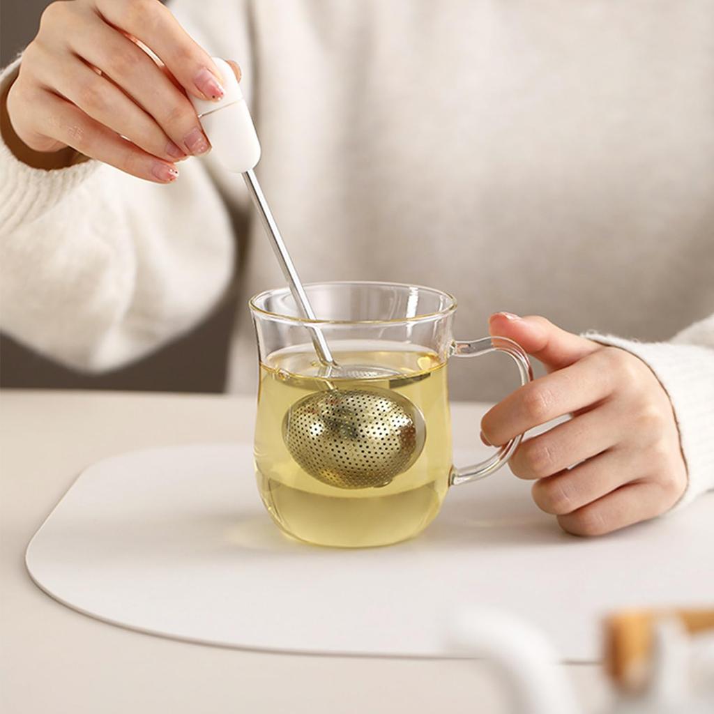 Seiunn Tea Strainers [2-Pack] Fine-Mesh Tea Filters, Heat-Resistant, Durable, Convenient, Easy to Clean, Multi-Purpose, for Tea Ceremony, Tea Leaf