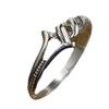 Silver Thorn Open Adjustable Ring for Men and Women, Fashionable, Simple, Personalized Retro Ring