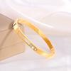 Titanium steel bracelet gold high version temperament zircon bracelet women's light luxury fashion elegance does not fade simple bracelet