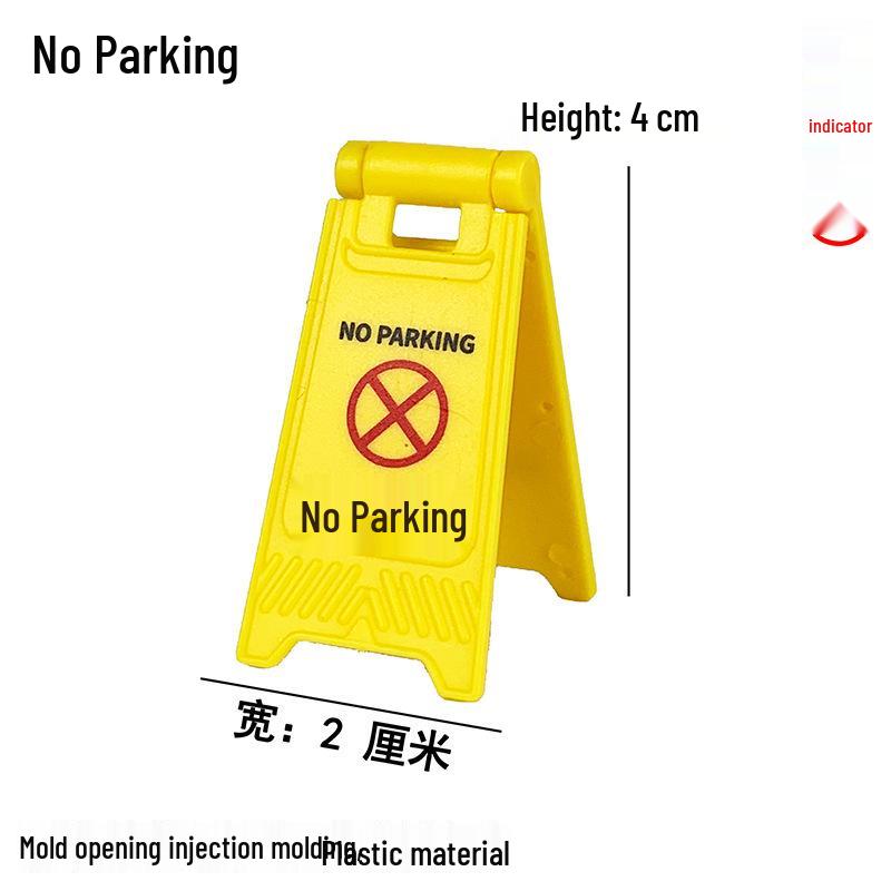 Speed Bump & Traffic Scene Model Toys: Cars, Cones, Signs, Lights, Plates