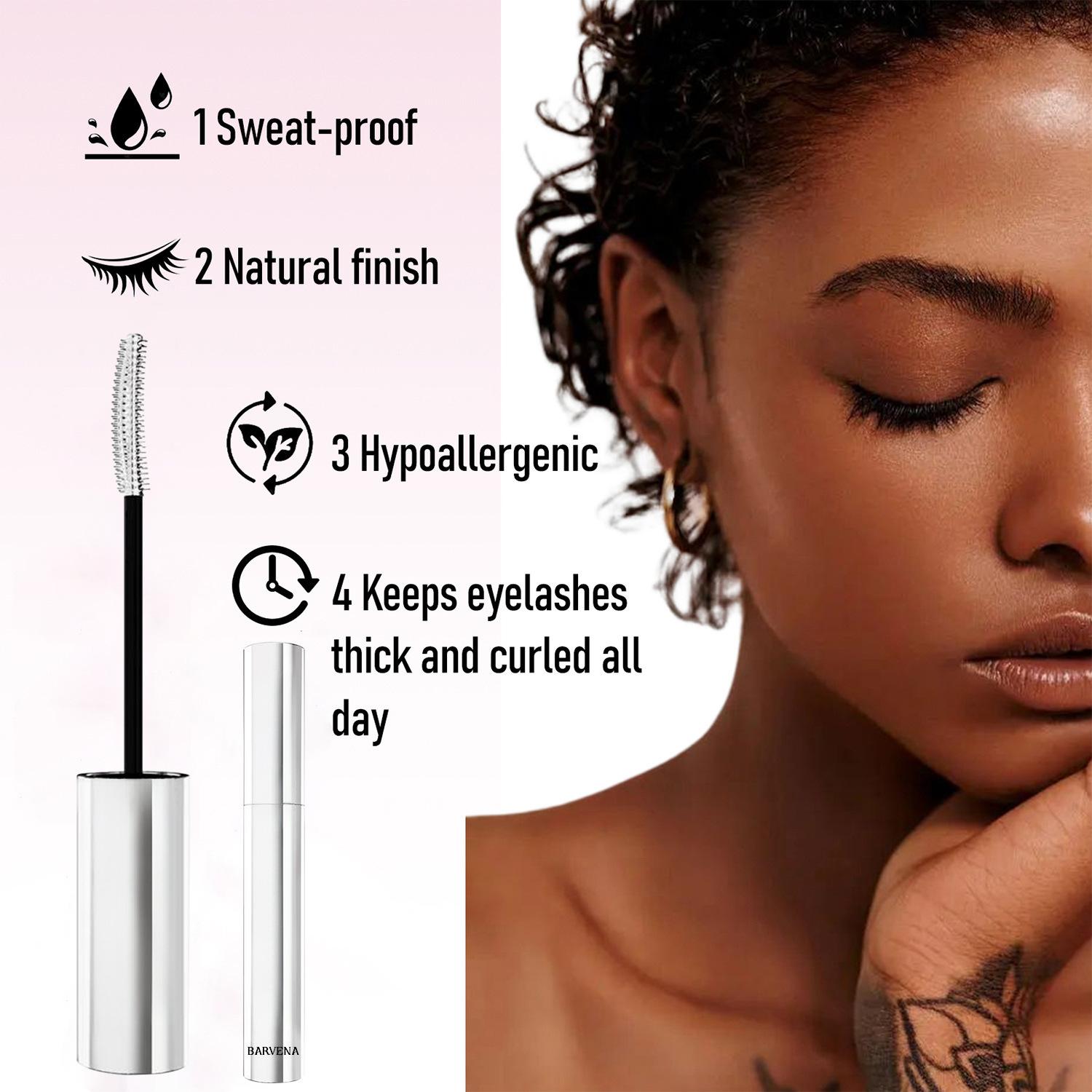 Explosive mascara, natural curling, thick, waterproof, not easy to smudge, styling eyelash primer, Mascara, three packs