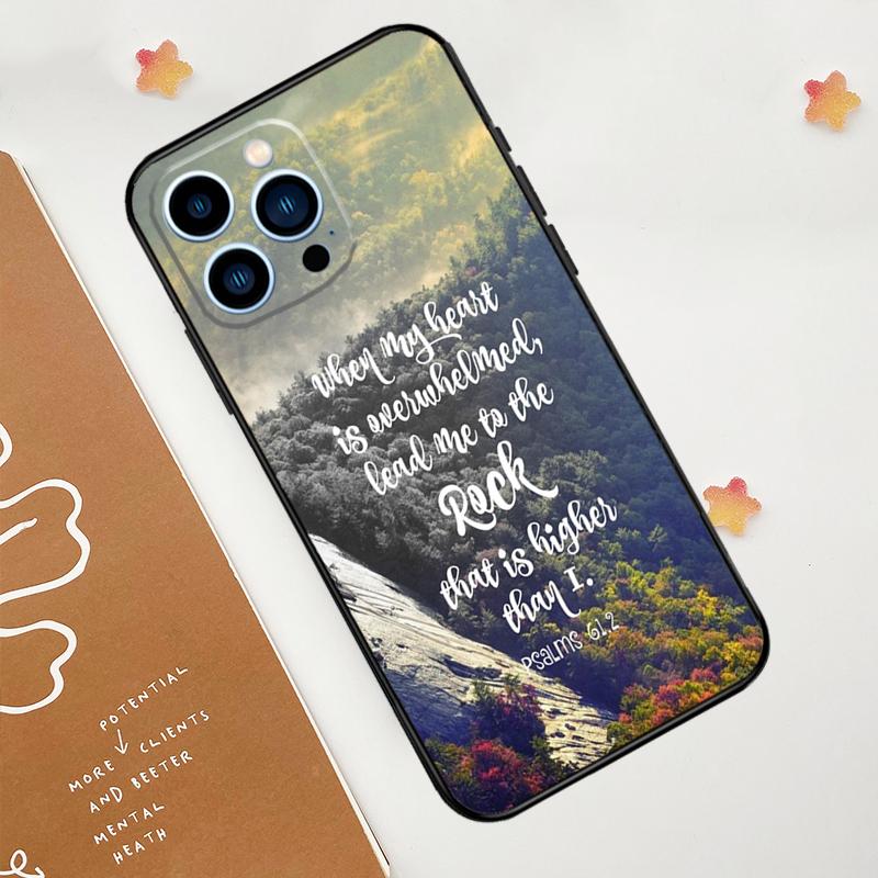 Christian Psalms Case For iPhone 15 16 14 13 12 11 Pro Max Plus X XR XS 12 13 Mini Cover Accessories