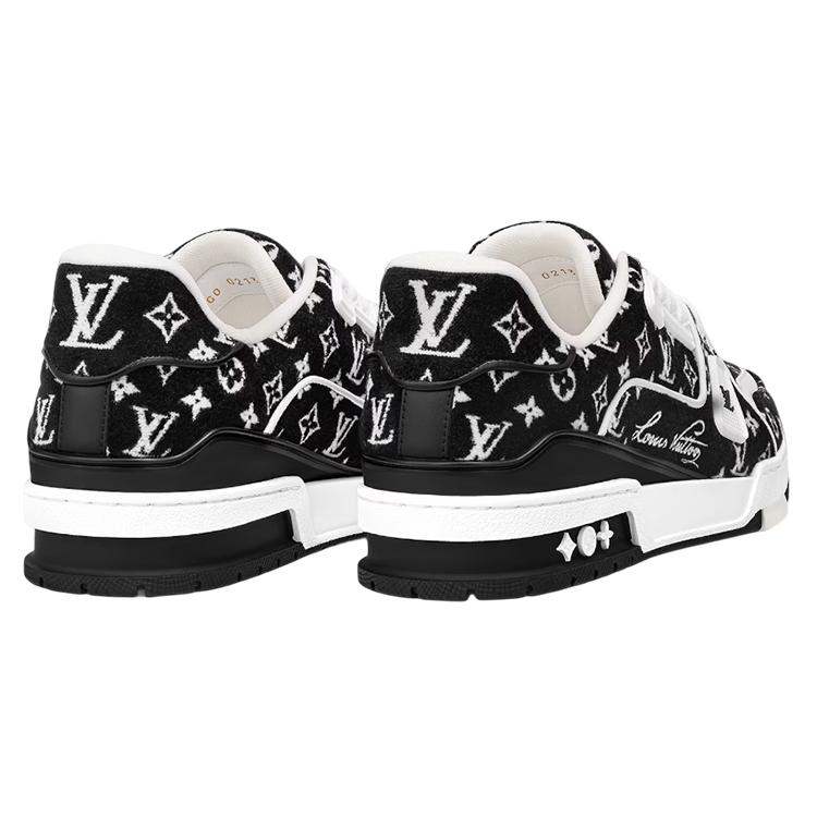 Louis Vuitton Lv Trainer Sneakers 'Black Monogram' 1ABFTE