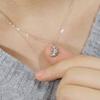 Stylish Croissant Pendant Necklace For Women And Men In Elegant Gold And Silver Options