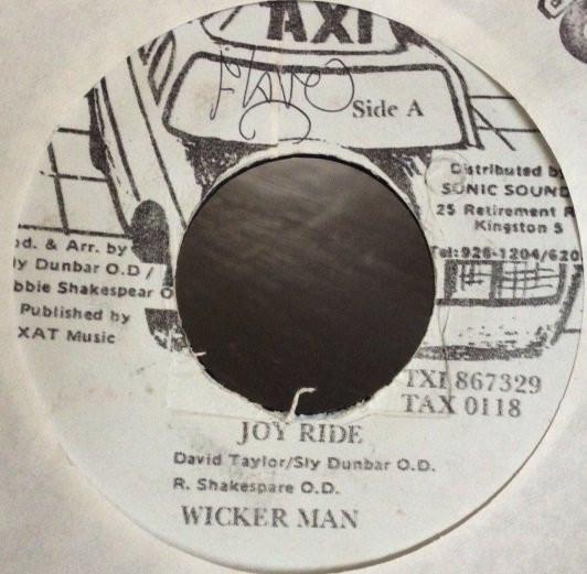 

7inch Record WICKERMAN Joy Ride TAX0118 Taxi Jamaica Reggae Ska Dub Used