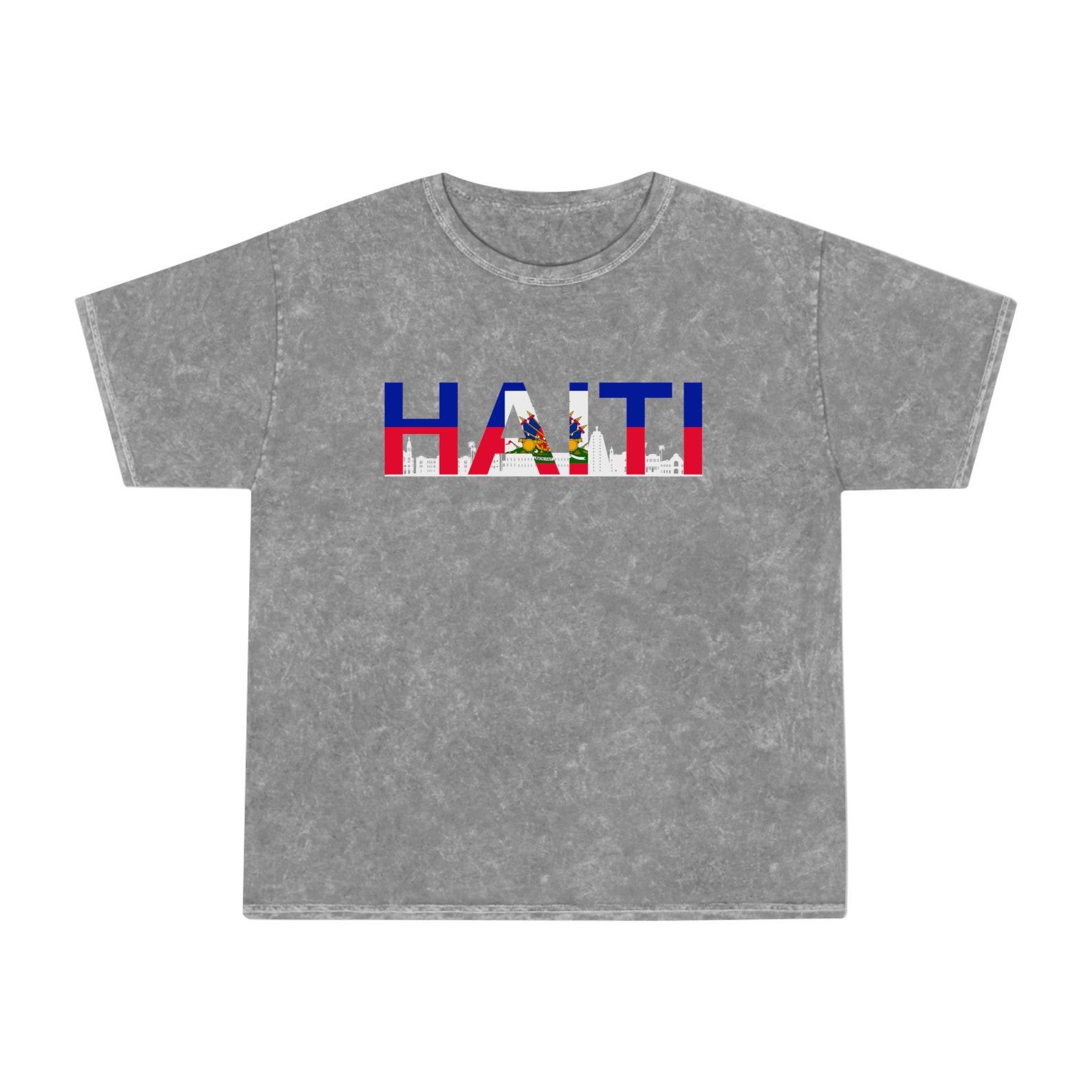 Haiti Flag Mineral Wash T-Shirt: Jean Jacques Desalines 3XL