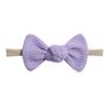 Tie Children'S Bow Headband Solid Color Knitted Waffle Baby Baby Headband Hair Accessories 2526