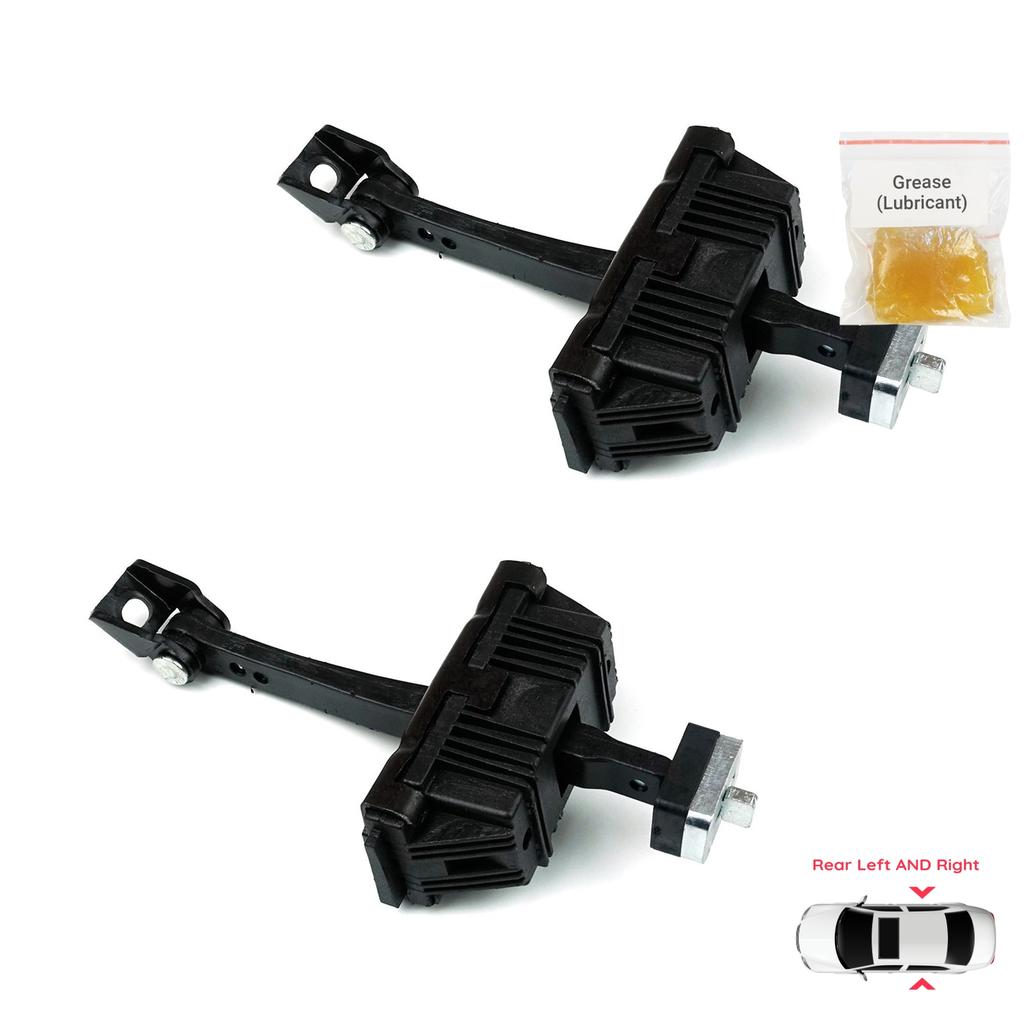 EDP1078-1 2 Pieces Rear Left AND Right Door Catch Hinge Brake Stop Check Strap Limiter for BMW 5 Series E60 E61 2001-2010 4/5-Door 51227176805