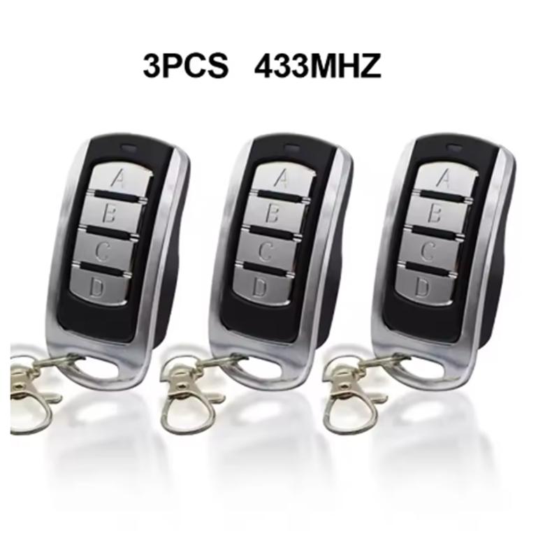 3Pcs 433MHz Multi-frequency Replication Code Wireless Remote Control Switch Garage Door Roll-up Door Wireless Remote Controller