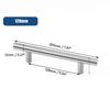 10pcs Stainless Steel Kitchen Cabinet Door Handle, Brushed Steel T Handle for Wardrobe Door Kitchen Drawer Door Handle