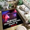 1PC KPop Demon Hunters Rug - Home Decoration Carpet For Living Room Bedroom Flooring Computer Chair Area Rug