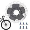 140mm/160mm Bike Carbon Fiber Disc Brake Rotor Six-Bol/ Center Lock Cycling Brake Rotor Mountain Road Bicycle Floating Brake Pad