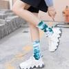 ABIF1 Long Tube Tie Dyed Hook Socks, Explosive Street Wear, Trendy and Fashionable Socks, Unisex Skateboarding, Sports, Leisure, and F