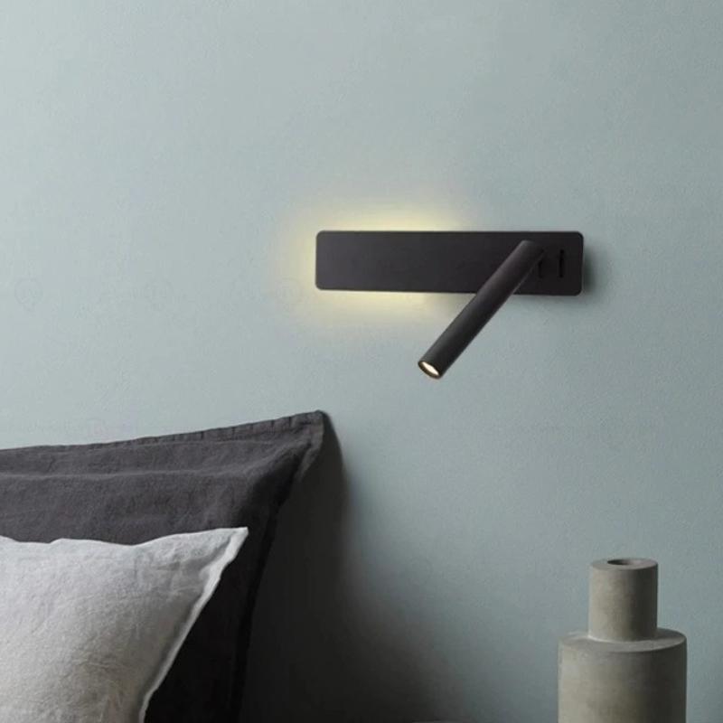 New Simple LED Wall Lamp Living Room Study Bedroom Bedside Reading Lighting