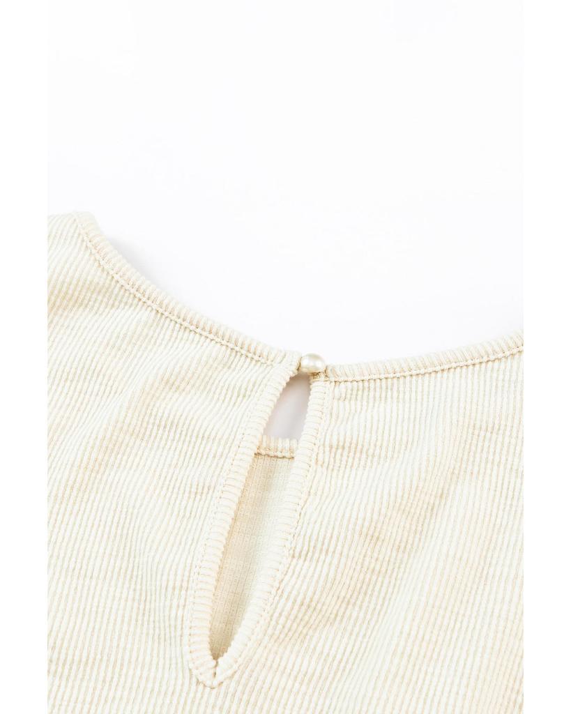 Azura Exchange Ribbed Elastic Waist Romper