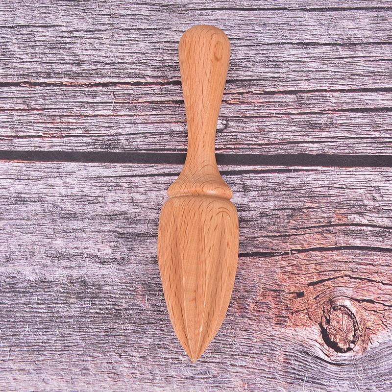 Wooden Lemon Squeezer Hand Press Juicer Fruit Orange Citrus Extractor Reamers