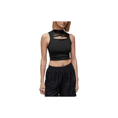 Sport Canotta Crop Asciugatura Rapida Donna Top Nero DZ3235-010