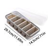 1pc Silicone Freezer Tray with Lid - Durable Kitchen Storage for Soup, Broth & Sauces Food Container Freezing Tray