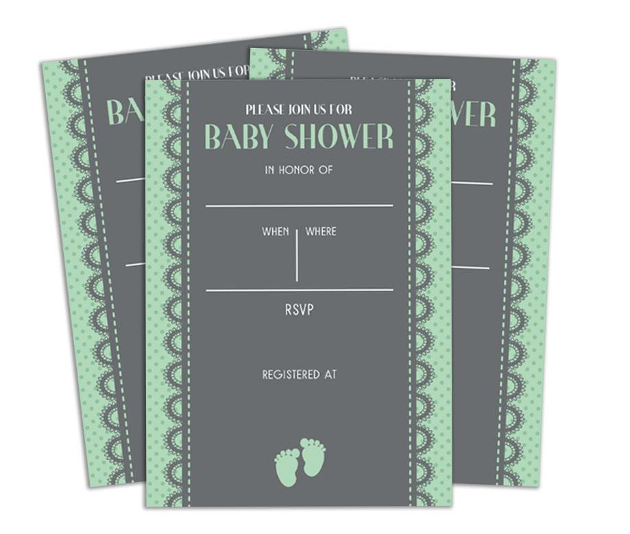 Darling Souvenir Baby Shower Invitation Card 28 Pcs Fill or Write In Blank Invites Printable Party Supplies