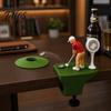 Origineller Bieröffner Golfflasche mit eingebautem Metallklinge und drehbarer Klemme, Mini-Golfer Schreibtisch Putter Design Magnetischer Kapselheber Fänger, Lustig