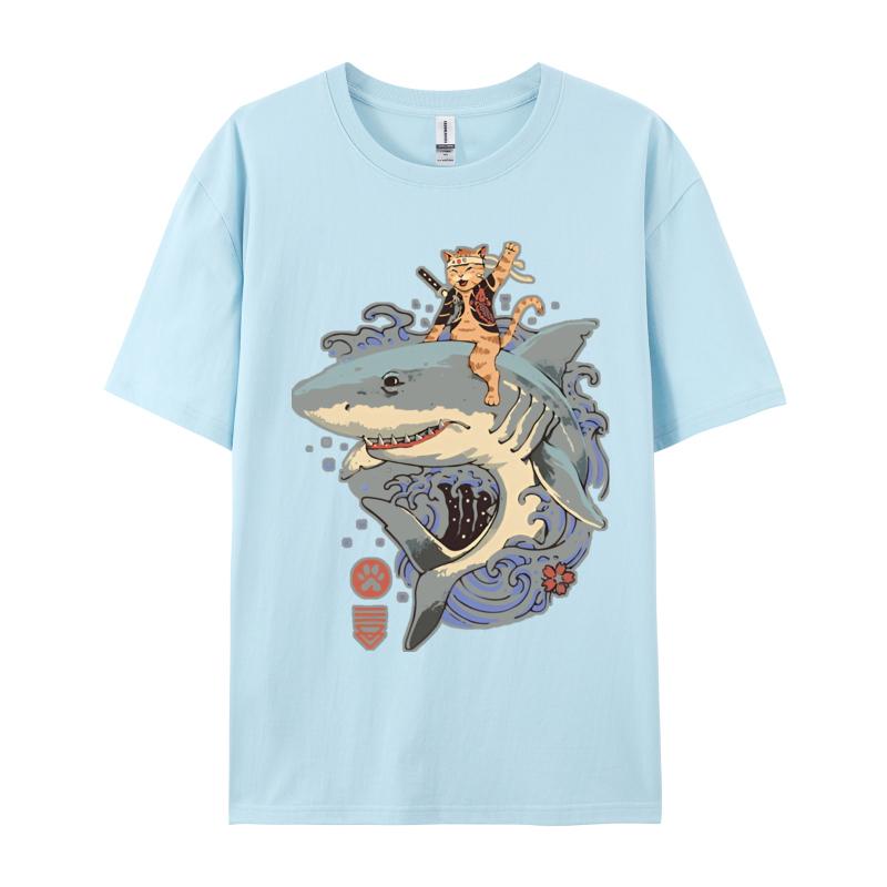 Catana Shark Vintage TShirt Cute Style Tshirt Tees New Arrival Fashionable Cotton Unisex T Shirt Fashionable