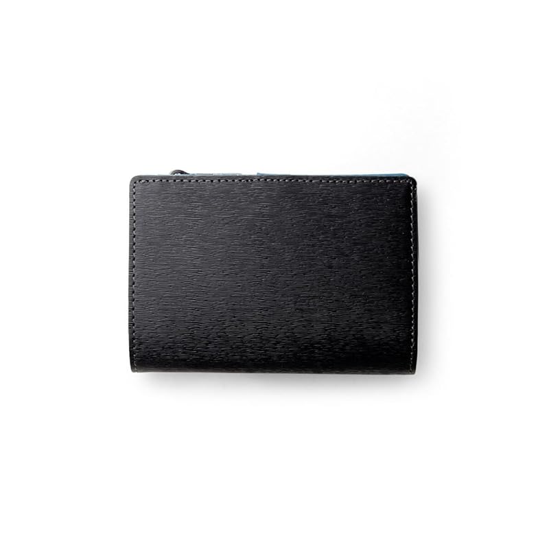 

[IS/IT] Novo II Semi-long wallet middle wallet bifold wallet leather men s ladies unisex No.972625 (black)