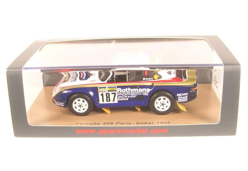 

Spark Porsche 959 1986 Rally 1/43 Париж-Дакар #187 R. Куссмауль/В.Унгер