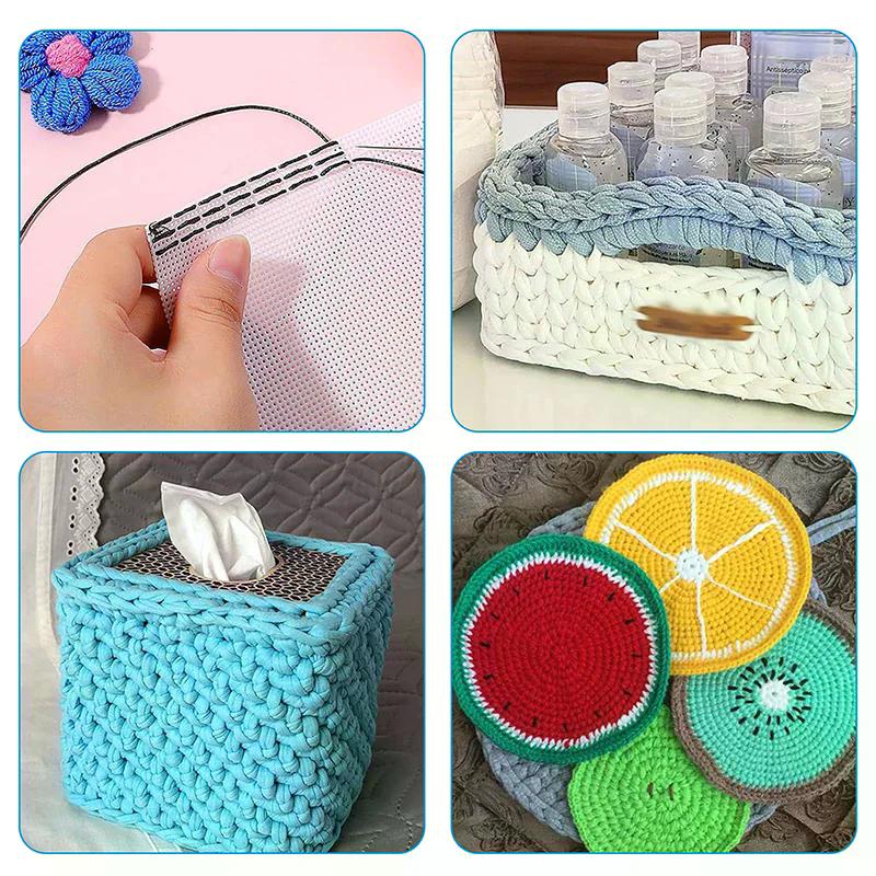 Plastic Sheets 14Count Plastic Mesh Fabric Plastic Cross Stitch Canvas Eye Mesh For Embroidery DIY Handicraft Knit