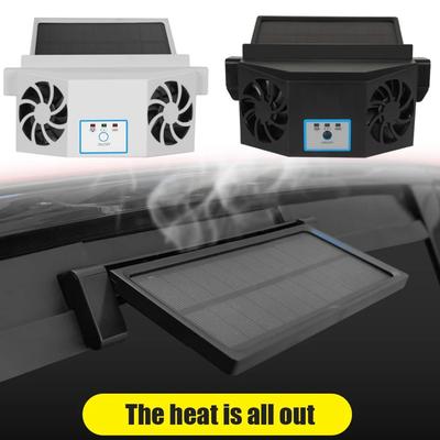 Solar Powered Car Ventilator 2.4V Auto Window Air Vent Cooling Fan Energy Saving Air Purifiers Car Ventilator Summer Accessories