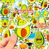 50 Avocado Stickers New Internet Celebrity Cartoon Cute Fruit Avocado Avocado Creative Car Stickers