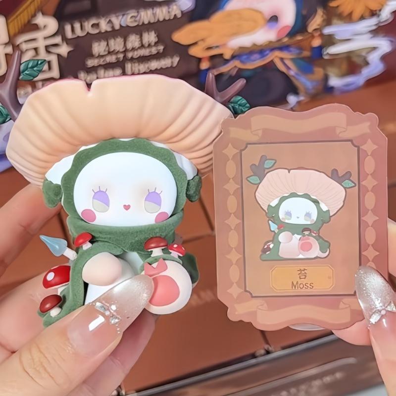 Latest Original Lucky Emma Secret Forest For Incense Series Cute Trendy Anime Figurine Model Decoration Gifts
