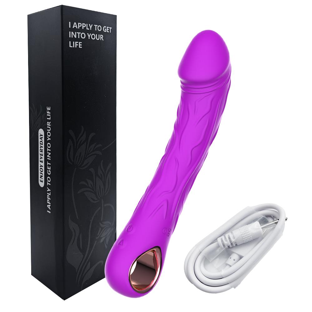 Dildo Vibrator Adult Supplies G Spot Vagina Massager AV Wand Anal Wand Orgasm Soft Silicone Clit Stimulator Female Masturbator Adult Sex Toy for Woman