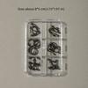 6/12 Grids Nail Art Rivets Kit Metal Nail Art Studs New Piercing Rivets Nail Charms  Gothic