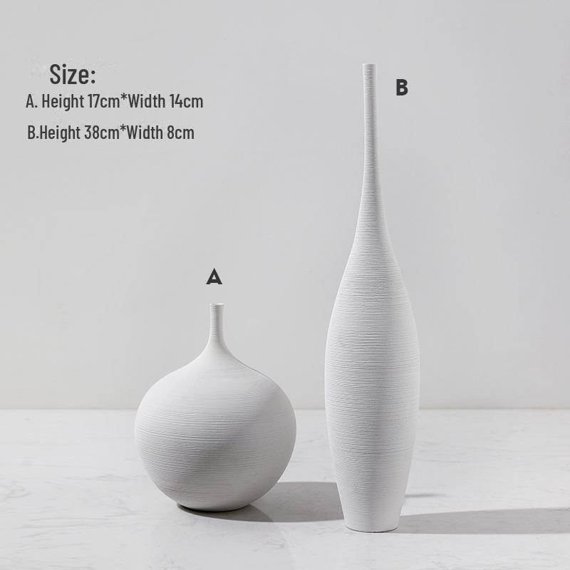 

Керамическая ваза с длинным горлышком Bei Hanmei — декор ручной работы для обустройства дома