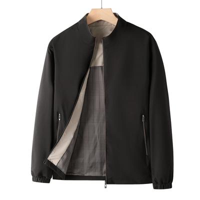 Men's Spring and Autumn Thin Style Middle-aged and Elderly Business Jacket, Slim Fit Jacket