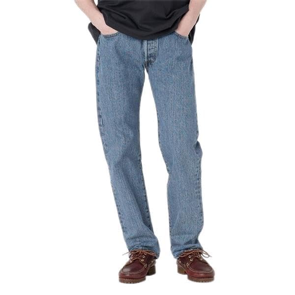 Levi s 501(R) Jeans Medium Indigo STONEWASH Blues W33 L32 синий