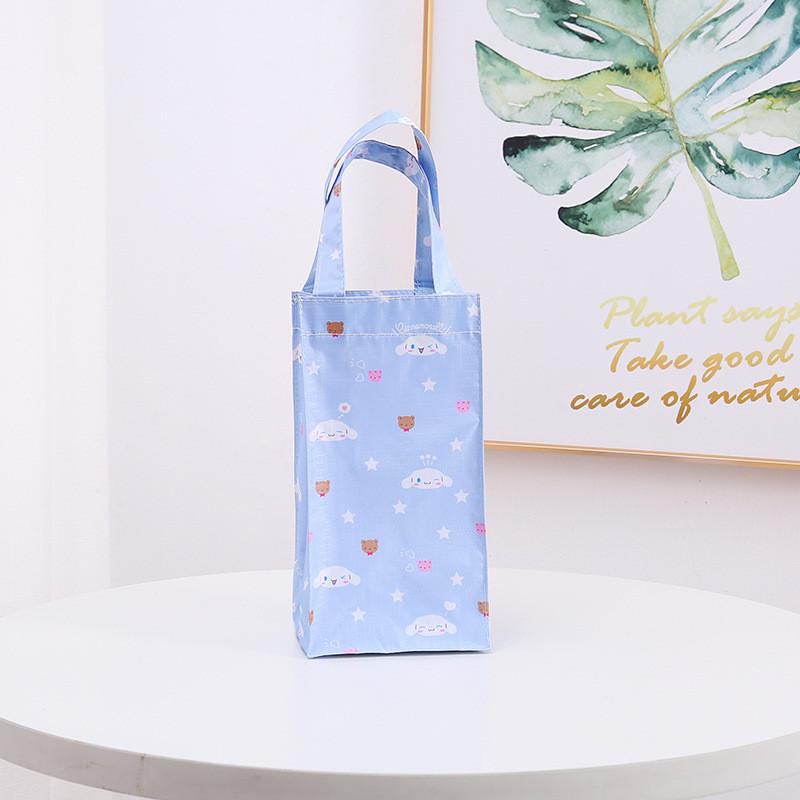 Hello Kitty Kuromi My Melody Cinnamoroll Pattern Cup Umbrella Canvas Storage Bag For Travel And Daily Use