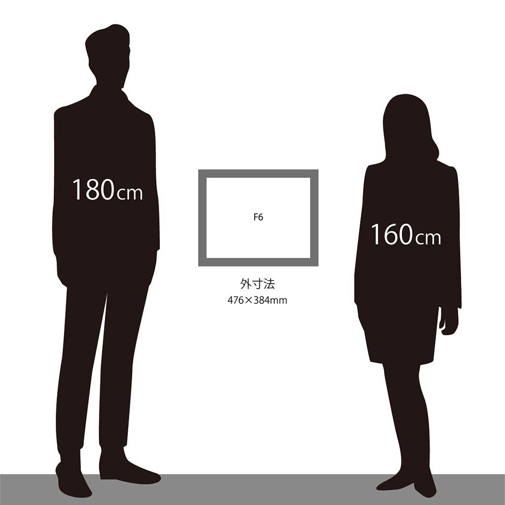 Large oil painting F6 UV acrylic 41 x cm Wood frame, size, white, 7753, 31.8 (compatible size), Material
