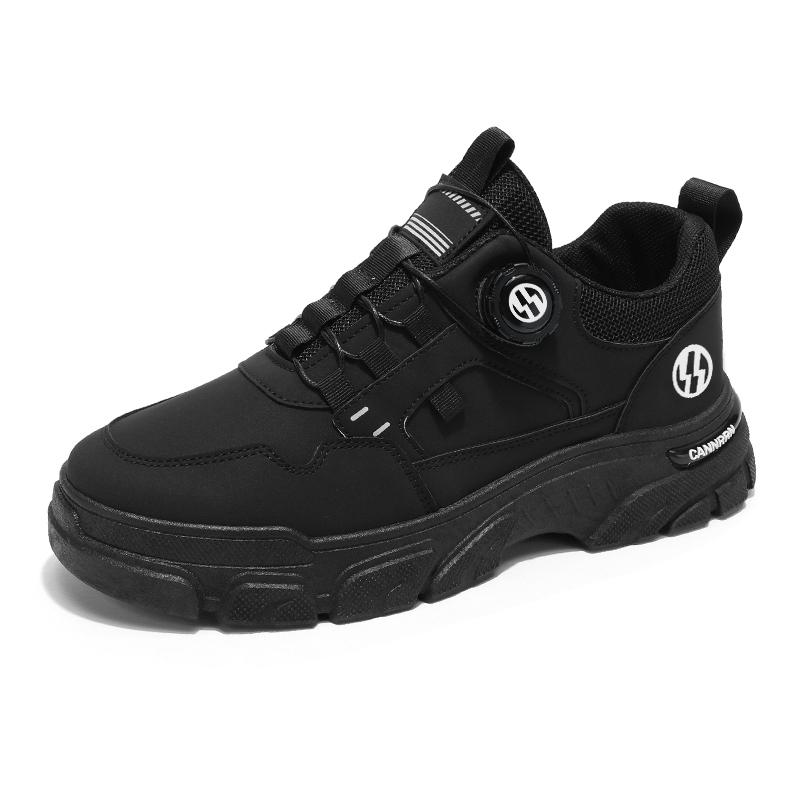 

British style work shoes men s fashion casual shoes four seasons outdoor hiking shoes thick bottom non-slip student sneakers new 39