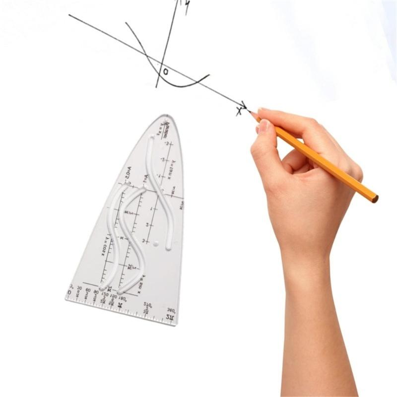 Cosine Ruler Precise Math Tool Cosine Scale Ruler For Technical Drwing Parabolic Stencil Cosine Ruler
