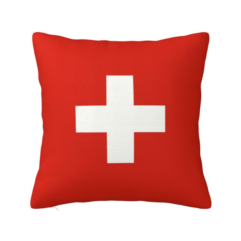 

Пользовательские Чехлы для Декоративных Подушек с Бернским Медведем и Швейцарским Флагом в Нордическом Стиле, Декорация, Швейцария, Берн, Герб, Подушка 40x40cm16x16Inch