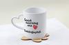 Dachshund I - cup with a dog, adorable cup with a heart-shaped handle, universal gift from the Art-Dog brand
