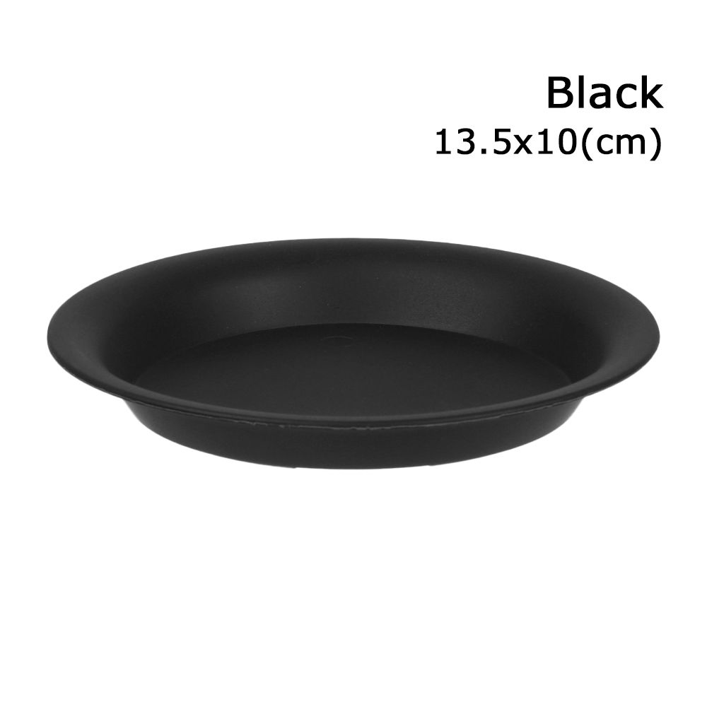 

3Pcs Garden Durable Round Plastic Tray Saucers Indoor Outdoor Plant Saucer Drip Trays 13.5x10cm чорний