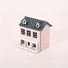 1 Villa Doll House Mini Furniture Set with Cute Pockets, Pink and Blue Walls, Gray Roof, Perfect Doll House Accessories