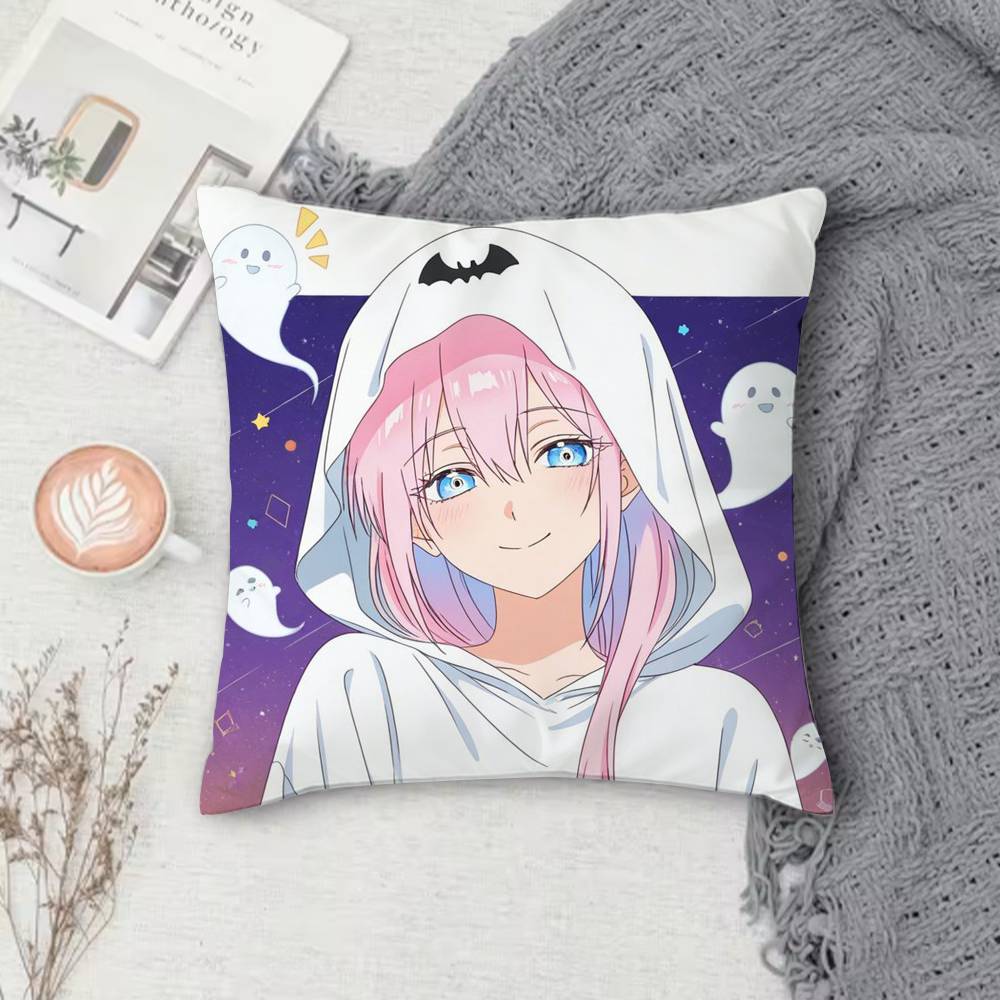 Shikimoris Not Just a Cutie Anime Doublesided Printed Square Decorative Cushion Cover for Sofa Living Room Home Decor